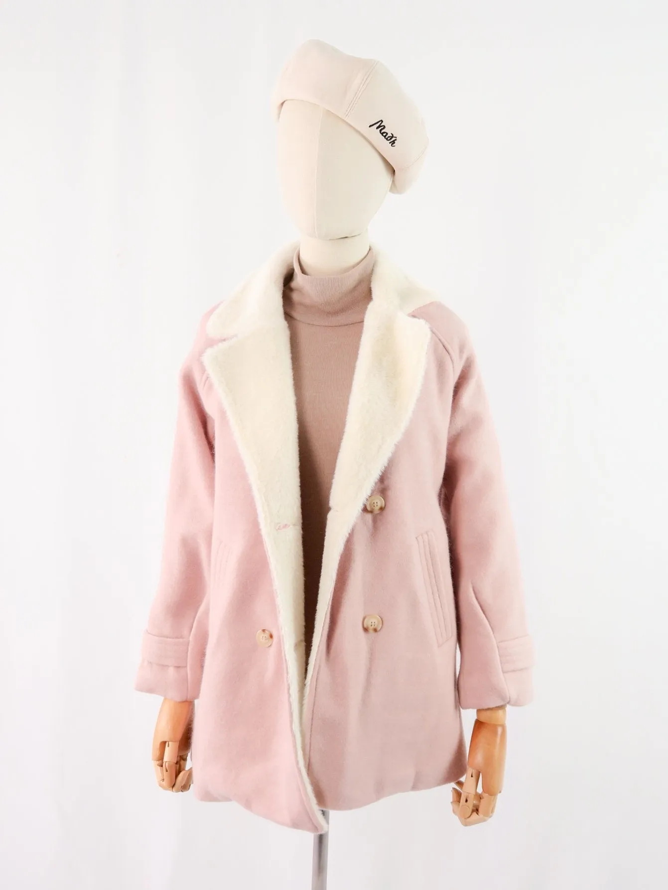 เสื้อโค้ทผ้าวูลกันหนาว - Long-Sleeved Wooleb Coat