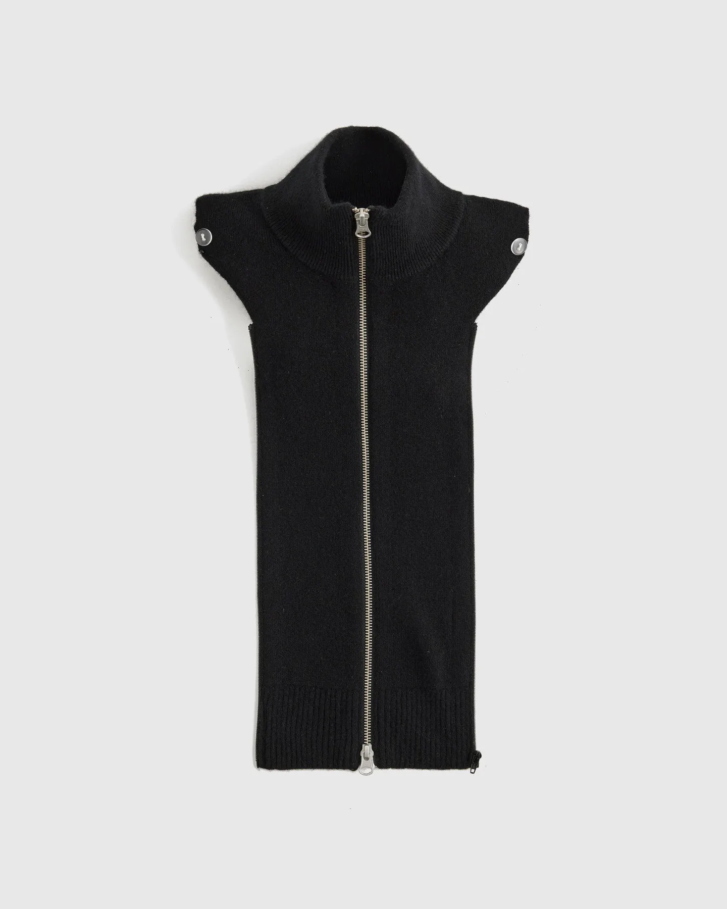100% Mongolian Cashmere Ribbed Collar Blazer Insert