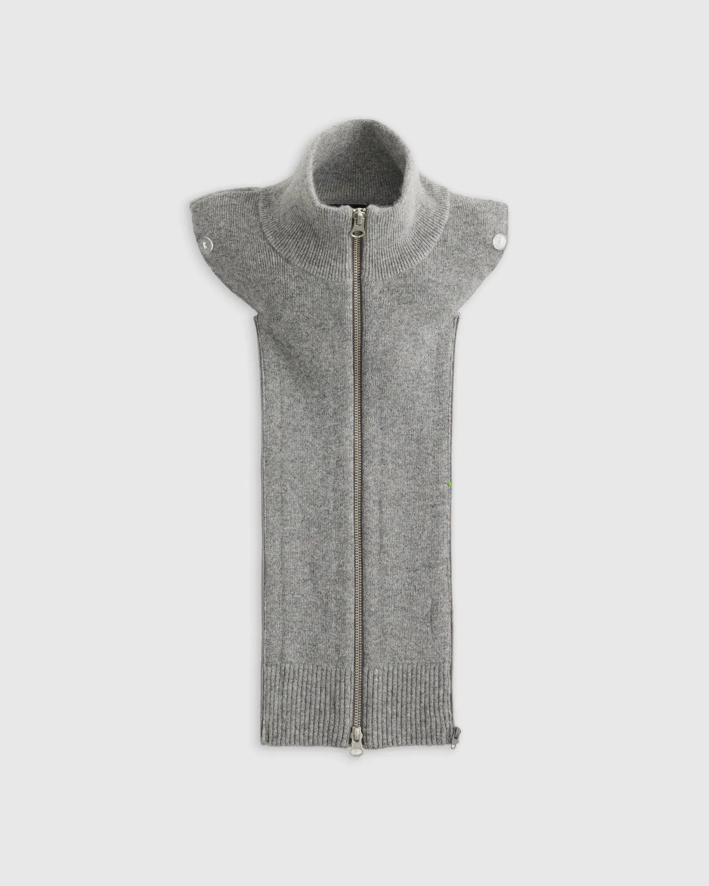 100% Mongolian Cashmere Ribbed Collar Blazer Insert