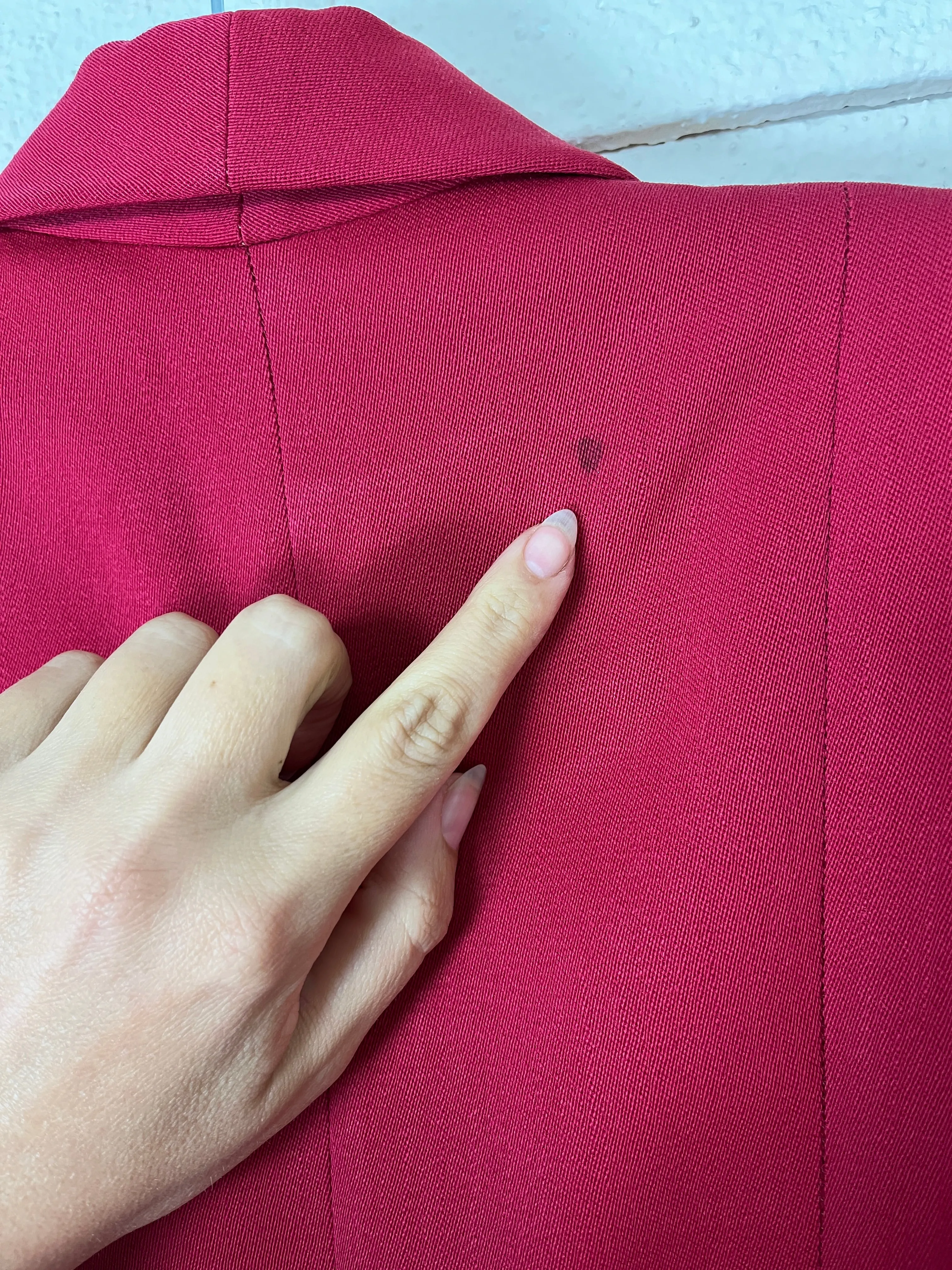 1940s RED VICTORY SUIT BLAZER UNION LABEL NATIONAL RECOVERY BOARD  - size med