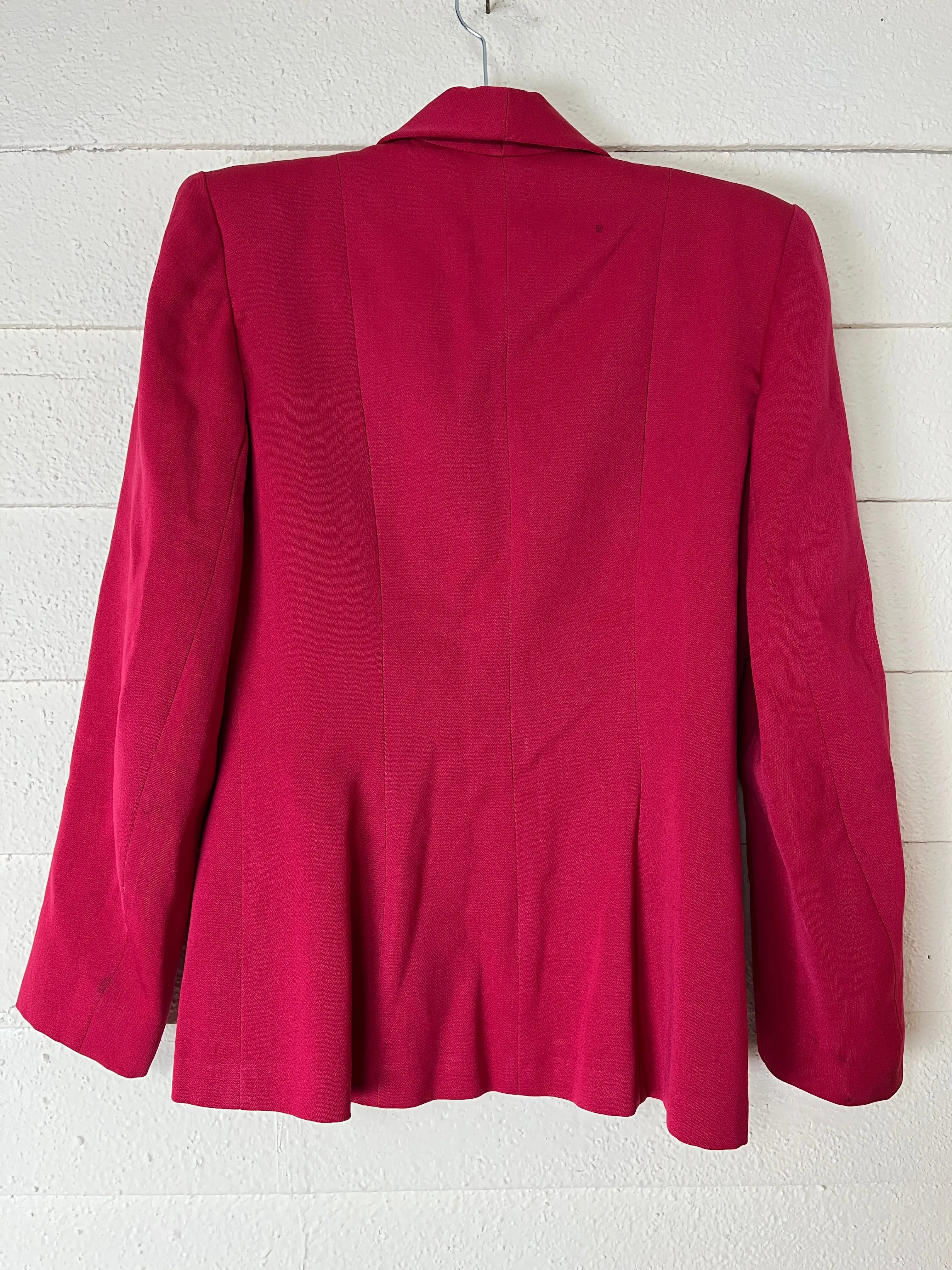 1940s RED VICTORY SUIT BLAZER UNION LABEL NATIONAL RECOVERY BOARD  - size med