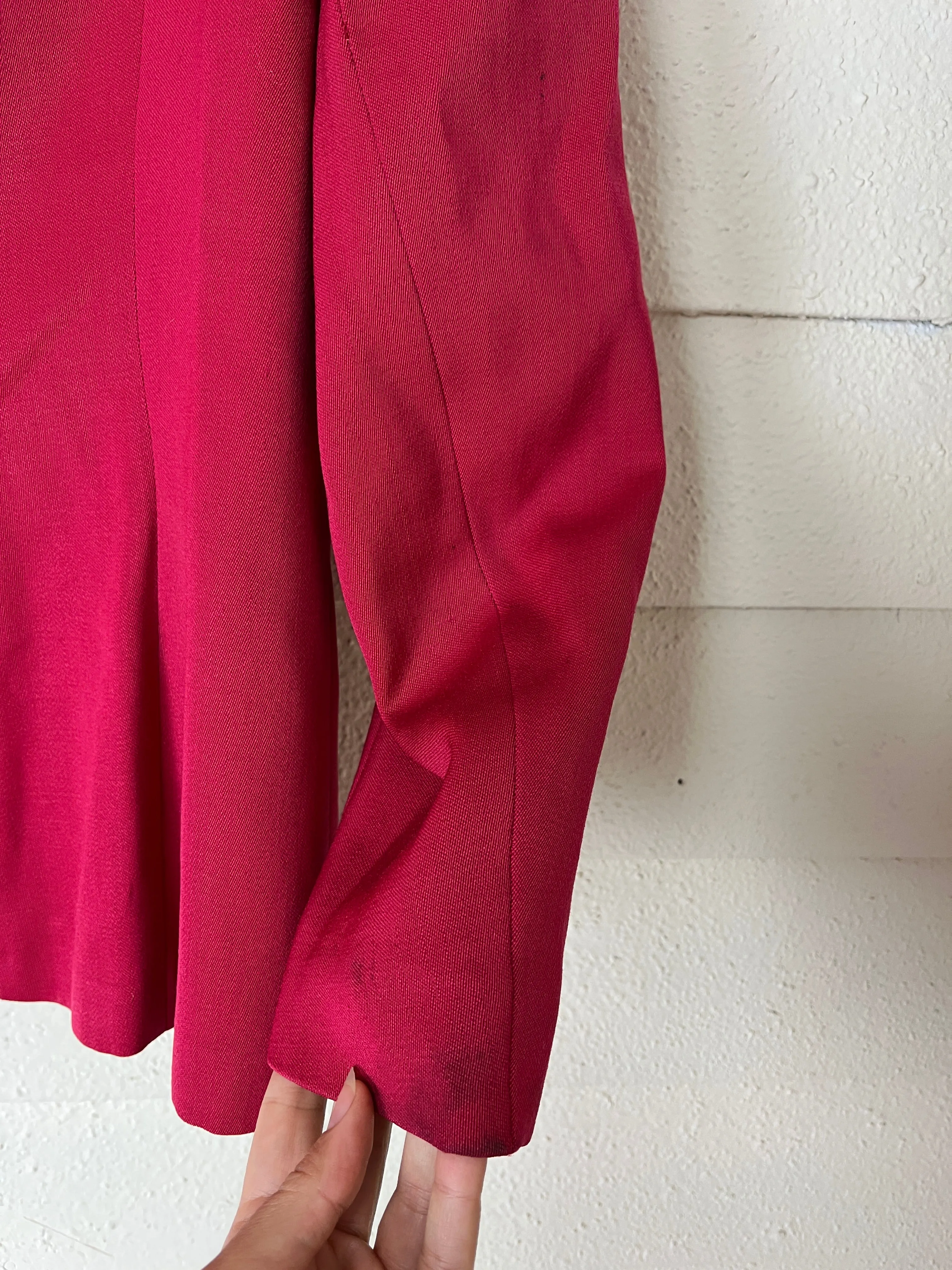 1940s RED VICTORY SUIT BLAZER UNION LABEL NATIONAL RECOVERY BOARD  - size med