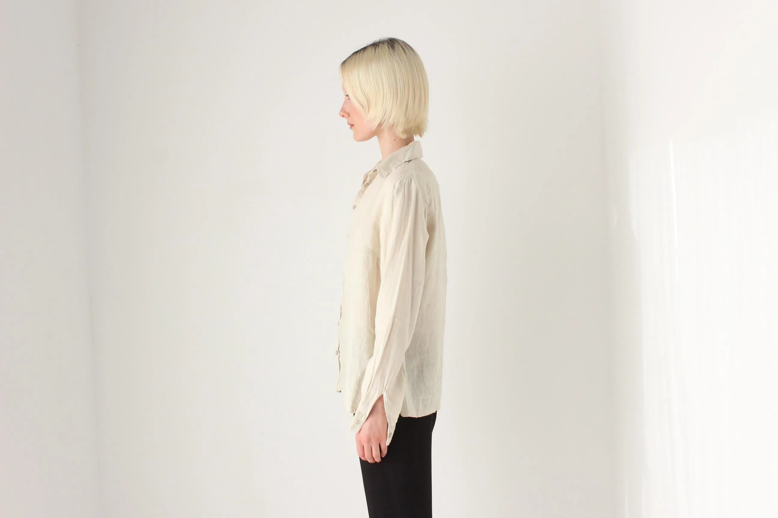 2000s Cavalli Jeans Soft Linen Shirt