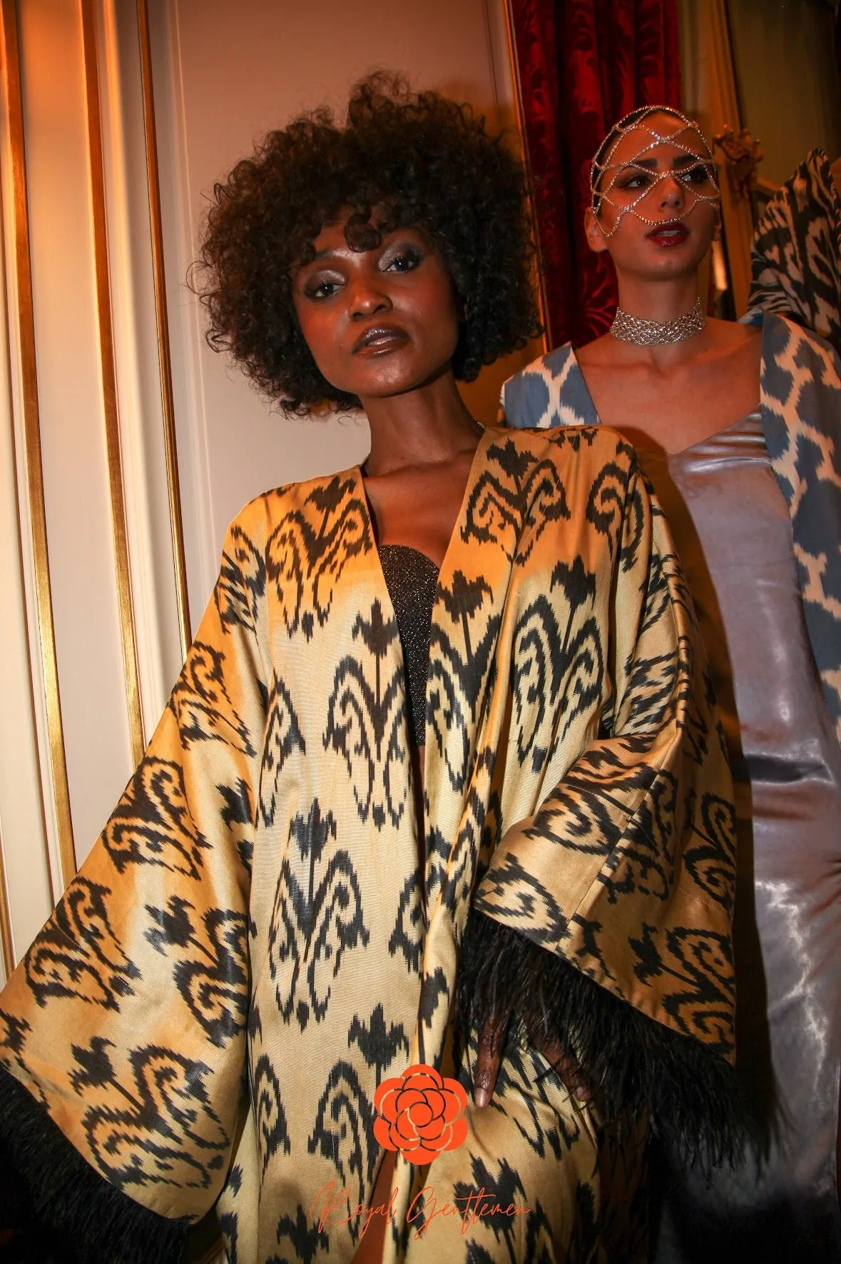 85% Silk Kimono “Golden Sunset”