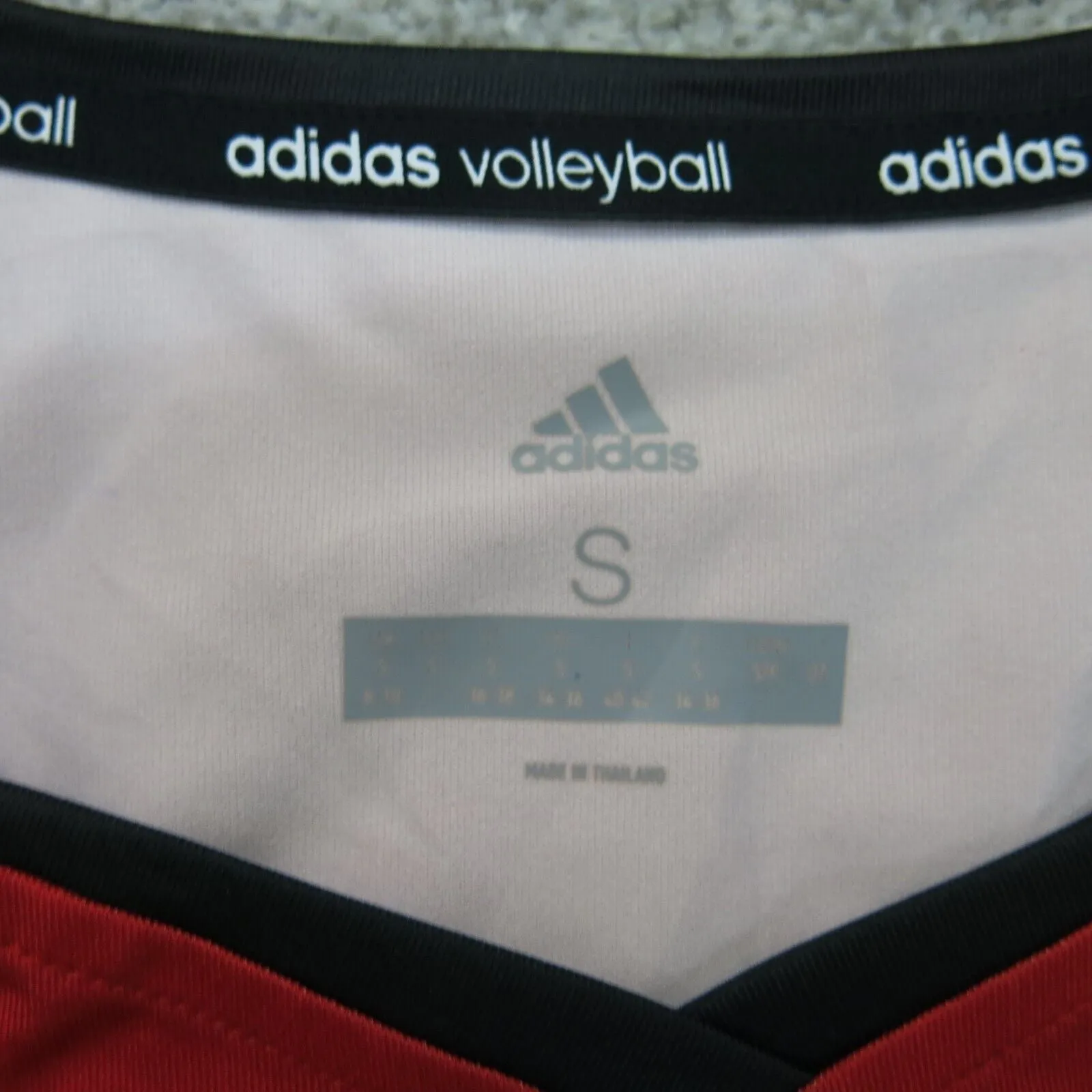 Adidas Women Sports T Shirt Top Long Sleeves Round Neck Cajun Elite #8 Red SZ S