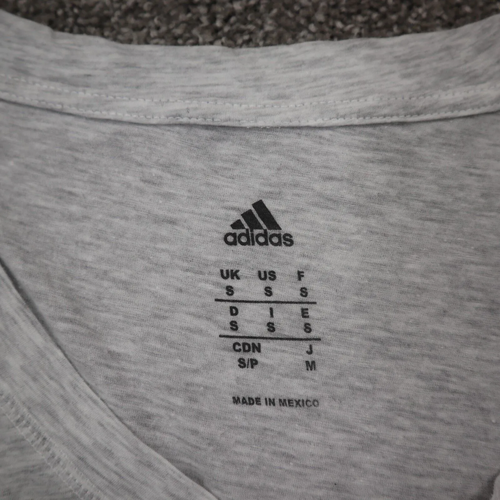 Adidas Womens Top T Shirt Graphic Print Short Sleeve Scoop Neck White Size Small