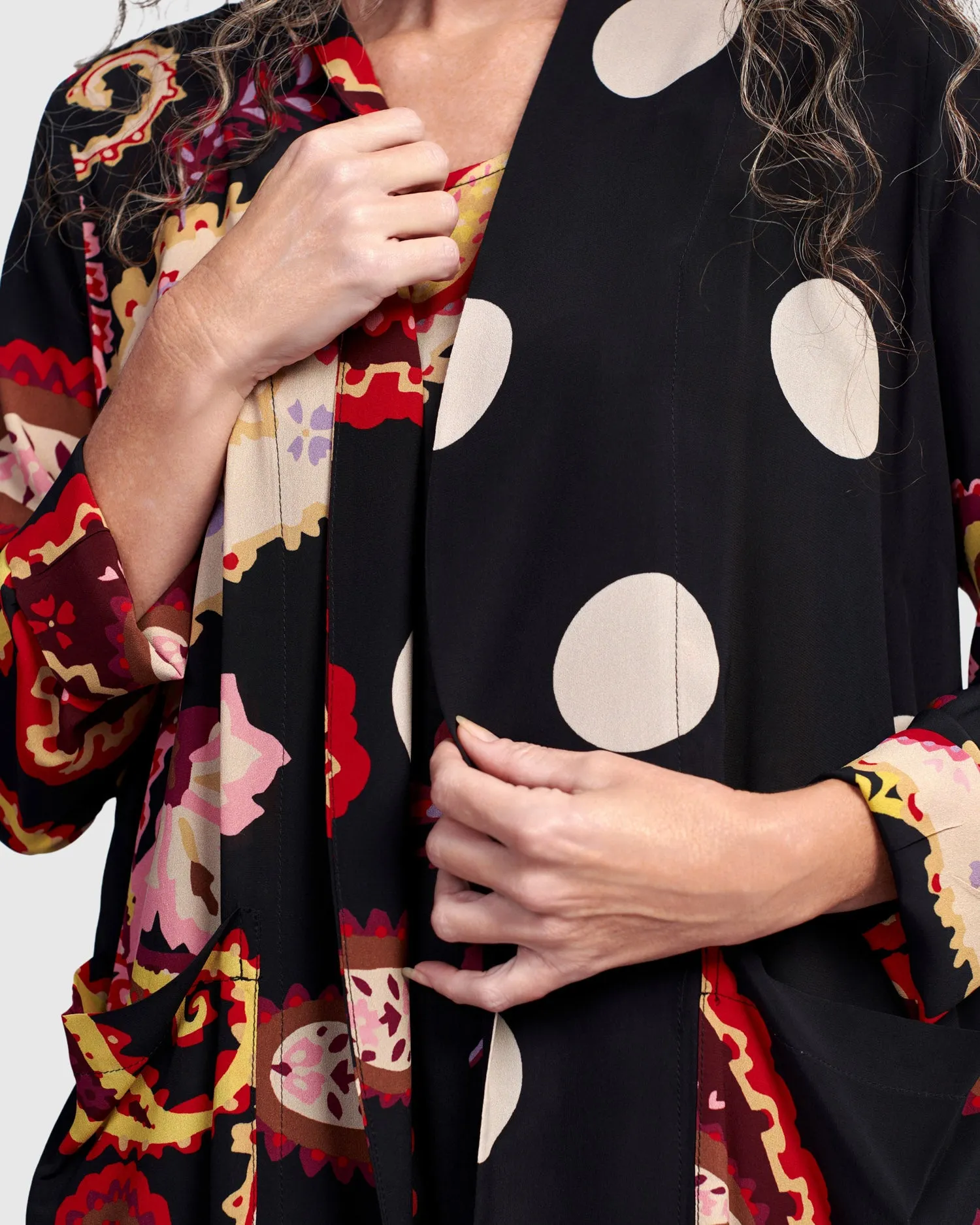 Alembika Fiesta Paisley & Dot Print Kimono