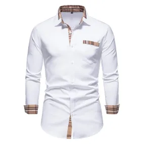 Angelo Ricci™ Designer Button Up Business Dress Shirt