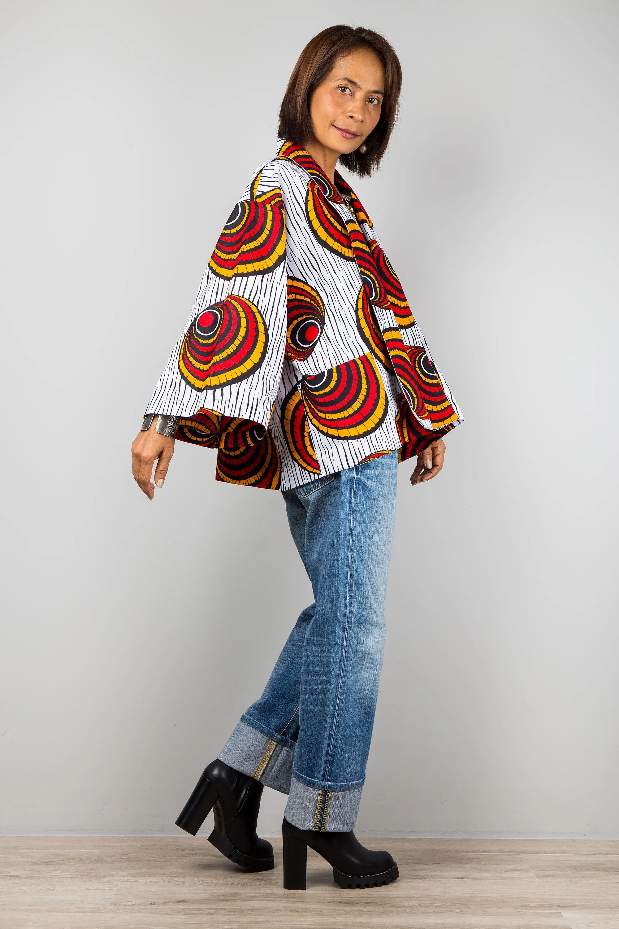 Ankara kimono jacket