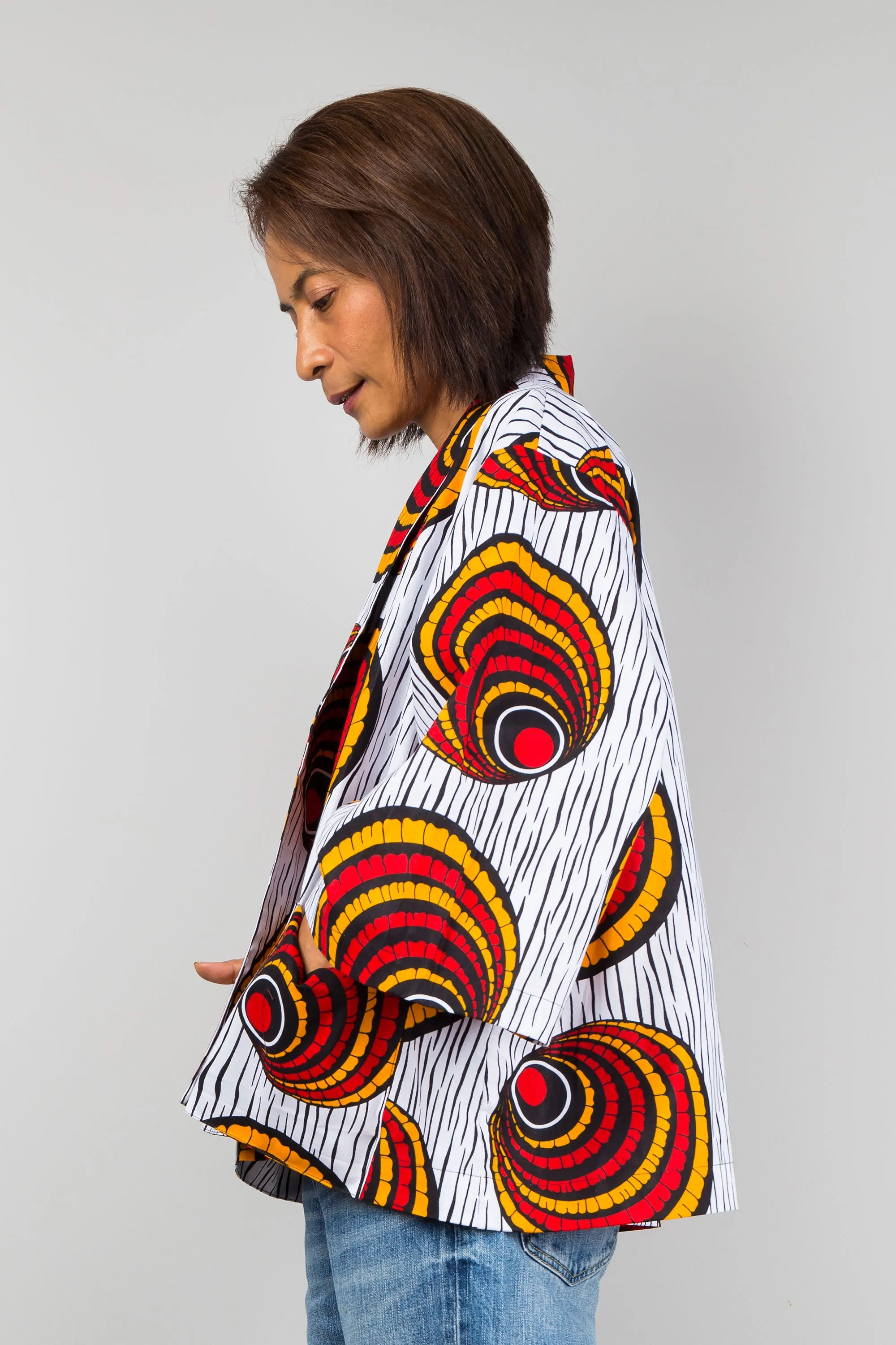 Ankara kimono jacket