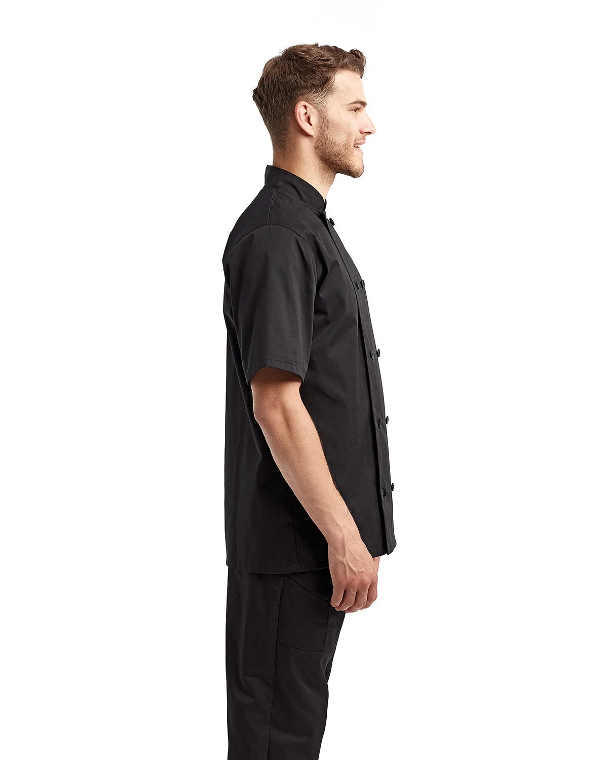 Artisan Collection by Reprime Unisex Short-Sleeve Sustainable Chef's Jacket