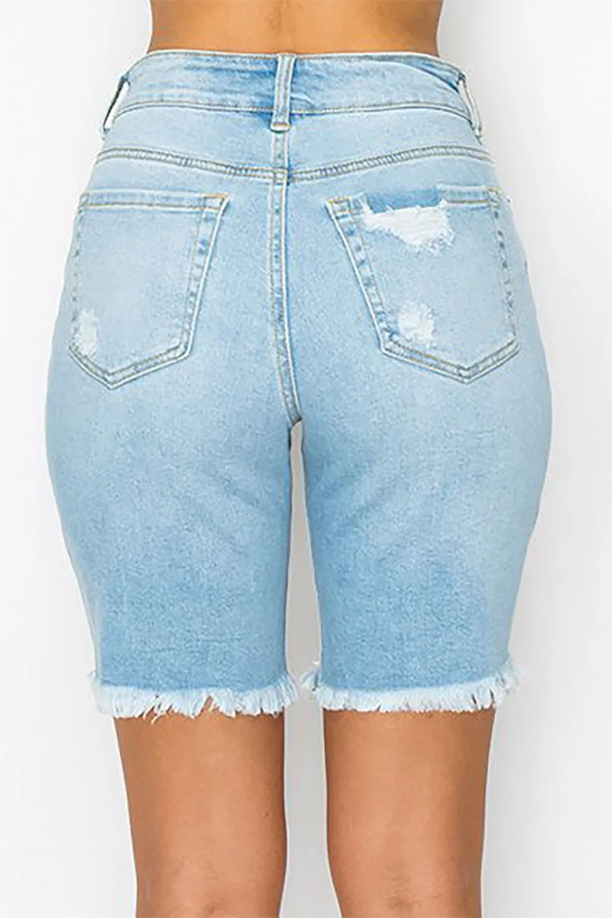 AUTHENTIC DESTRUCTED BOYFRIEND BERMUDA  2-2-2