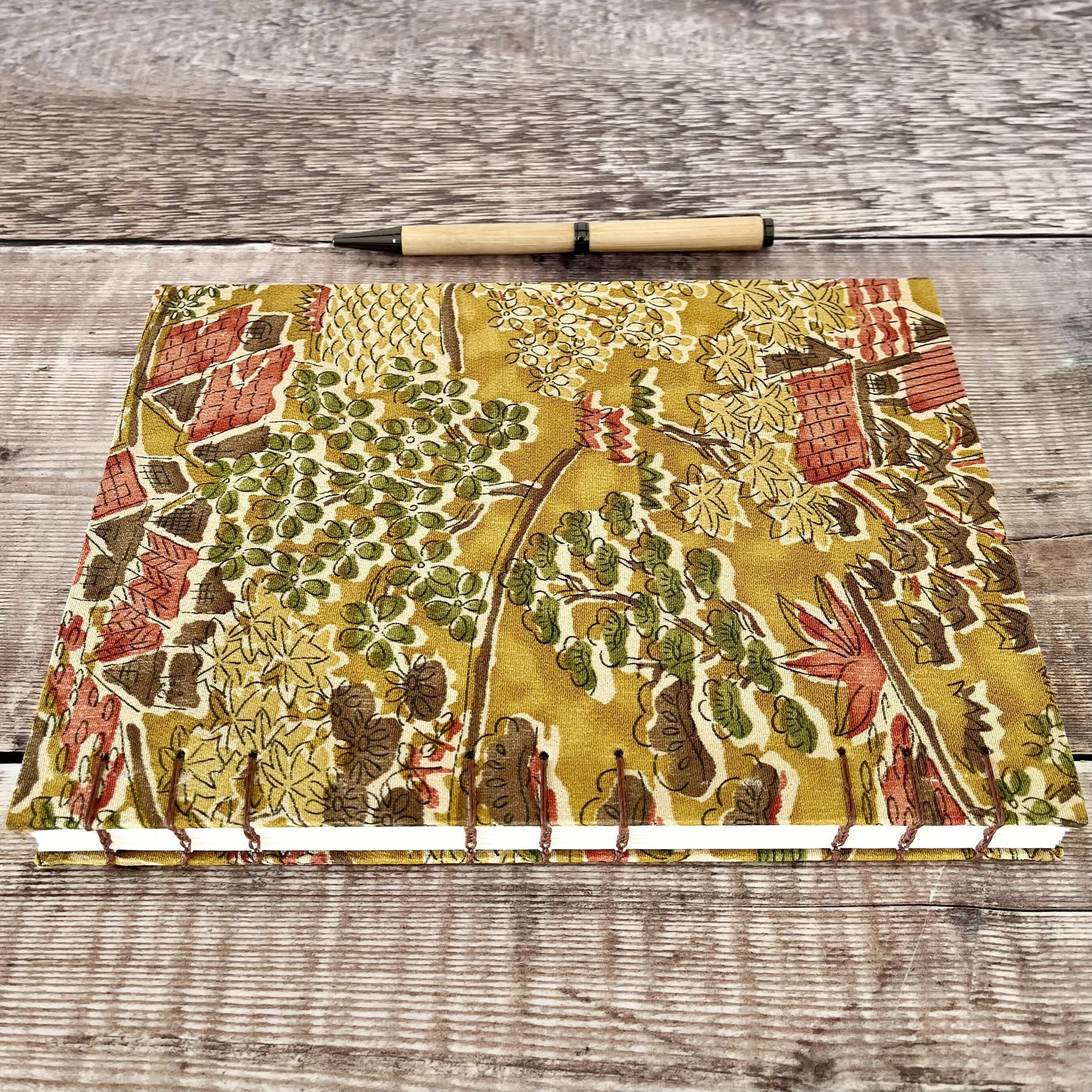 Autumnal Countryside Kimono Silk - Journal