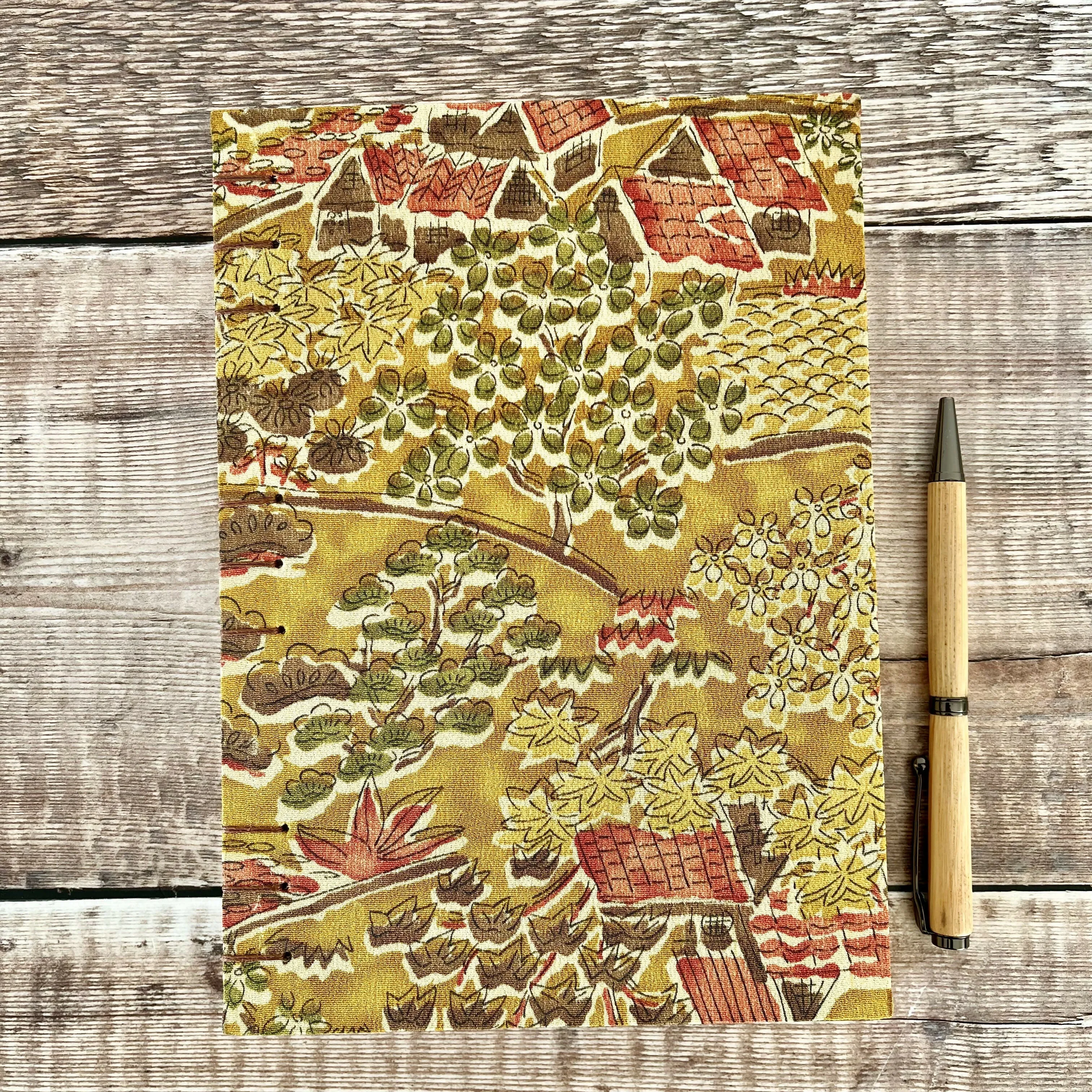 Autumnal Countryside Kimono Silk - Journal