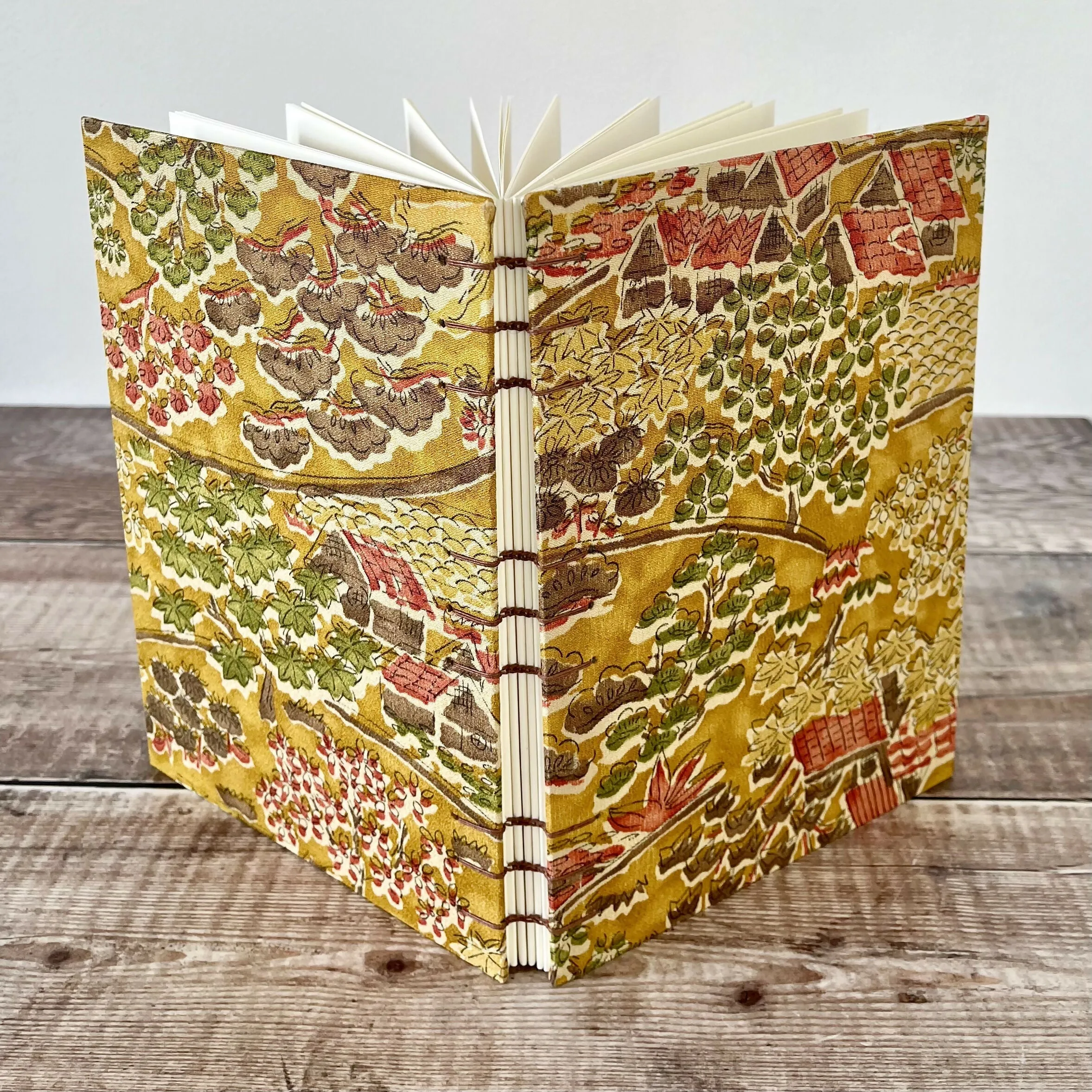 Autumnal Countryside Kimono Silk - Journal
