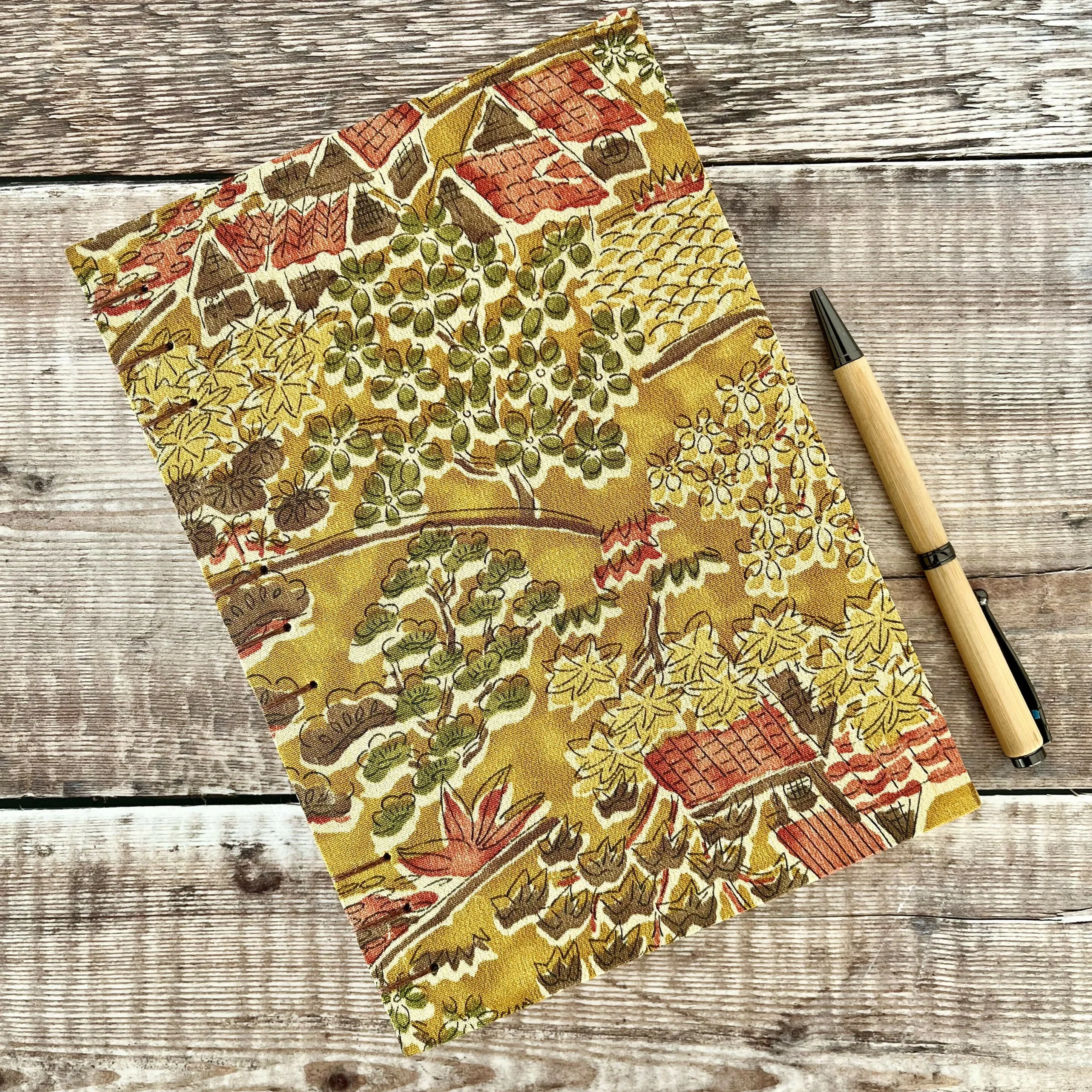 Autumnal Countryside Kimono Silk - Journal