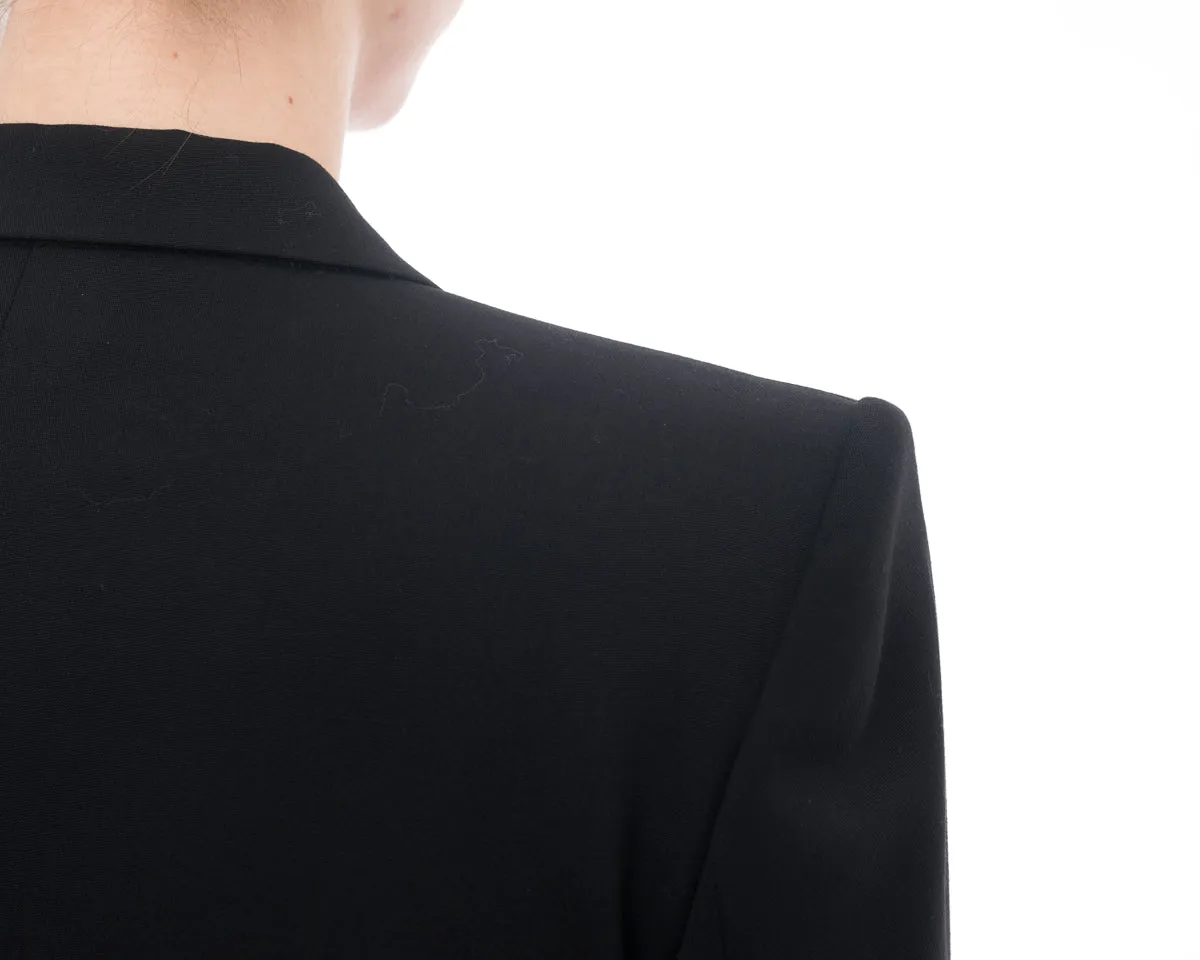 Balmain Black Classic Fitted Blazer Jacket - 38