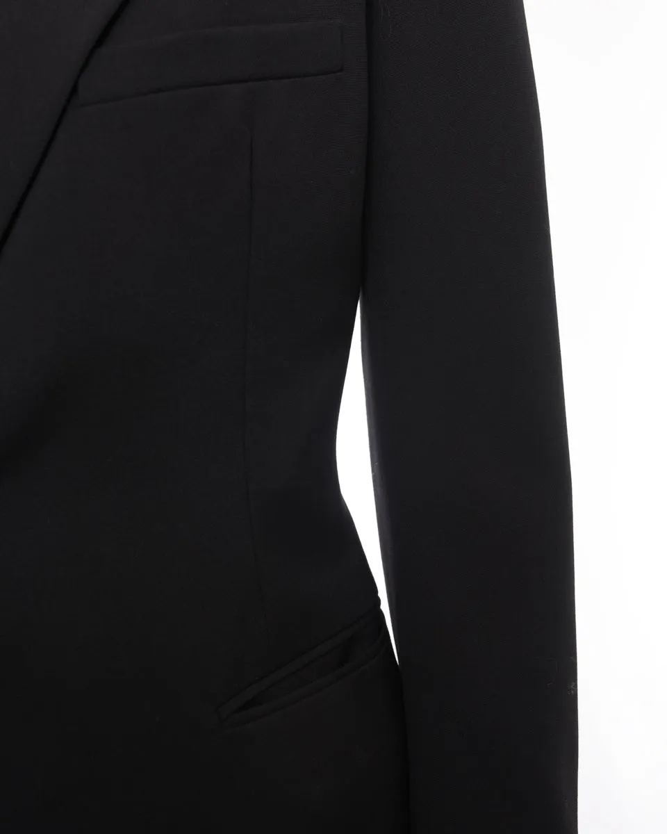 Balmain Black Classic Fitted Blazer Jacket - 38