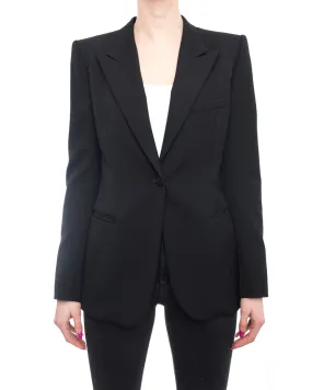 Balmain Black Classic Fitted Blazer Jacket - 38