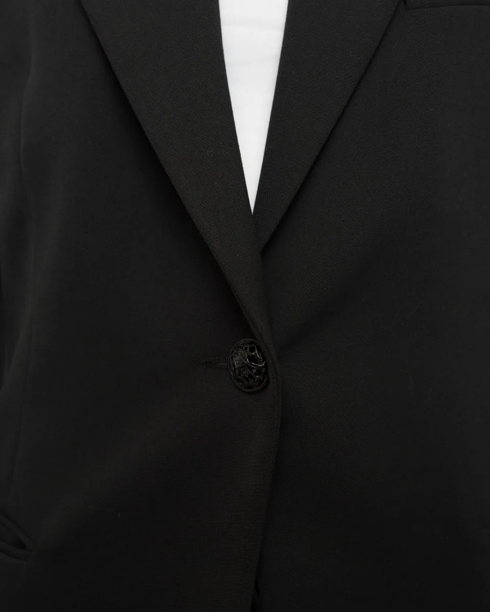 Balmain Black Classic Fitted Blazer Jacket - 38