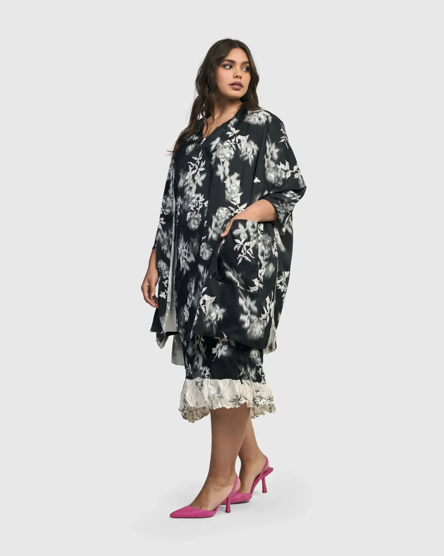 Bardot Kimono Jacket, Mono