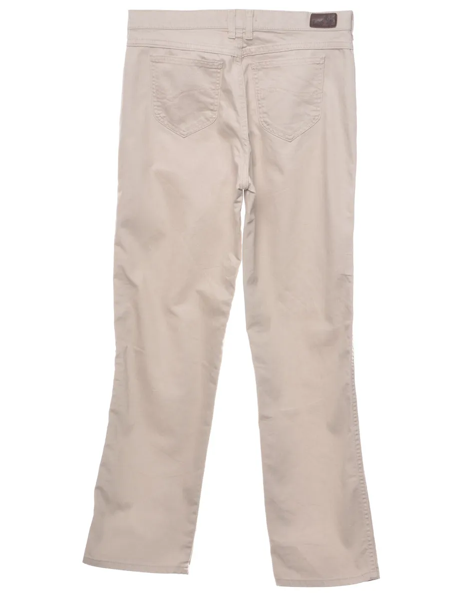 Beige Lee Jeans - W32 L33