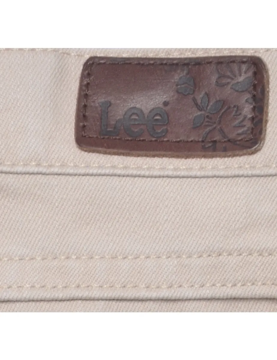 Beige Lee Jeans - W32 L33