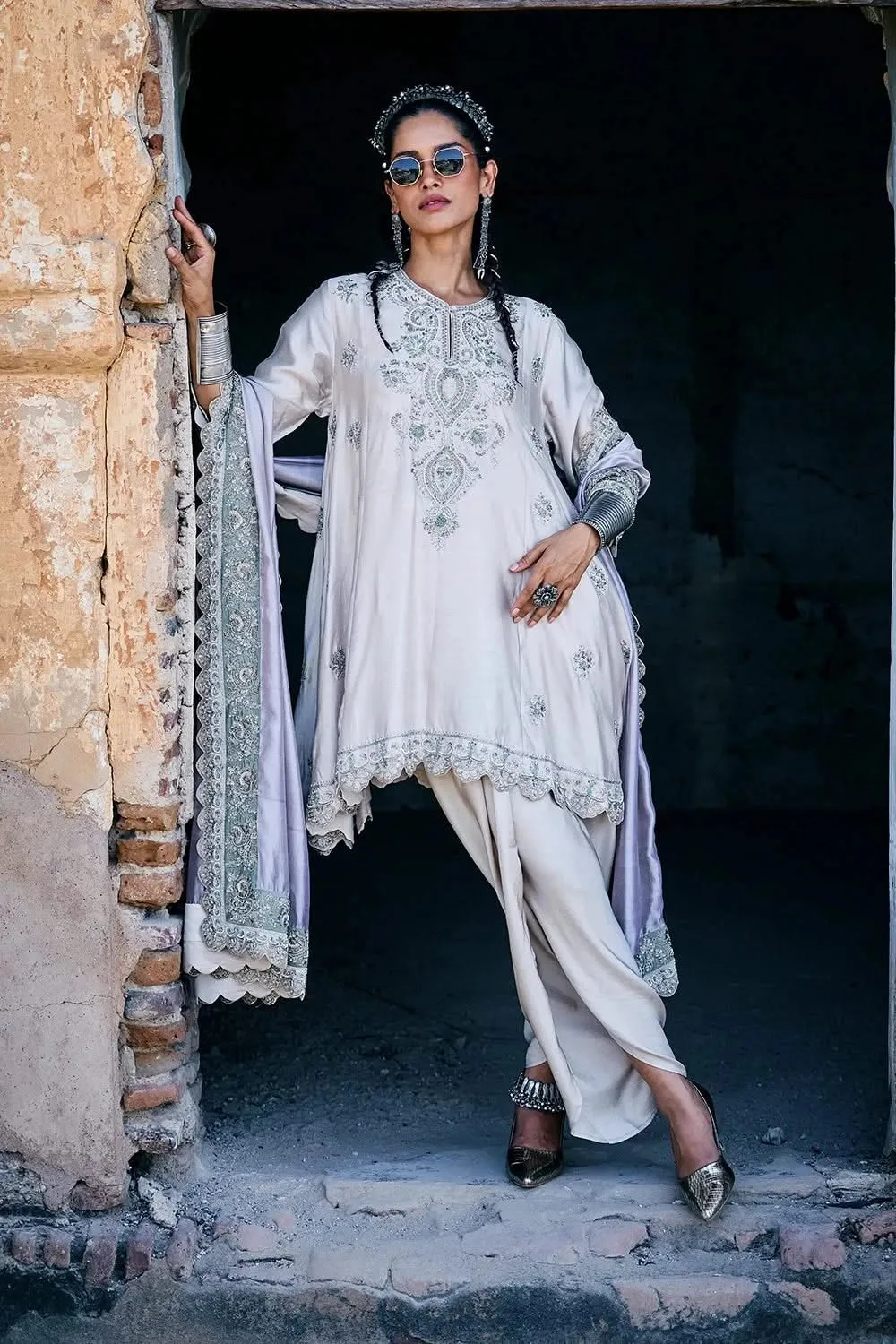 Beige Tunic Set