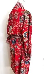 Best Seller: Rich Mixed Print Kimono Dusters (Red Navy)