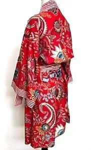 Best Seller: Rich Mixed Print Kimono Dusters (Red Navy)
