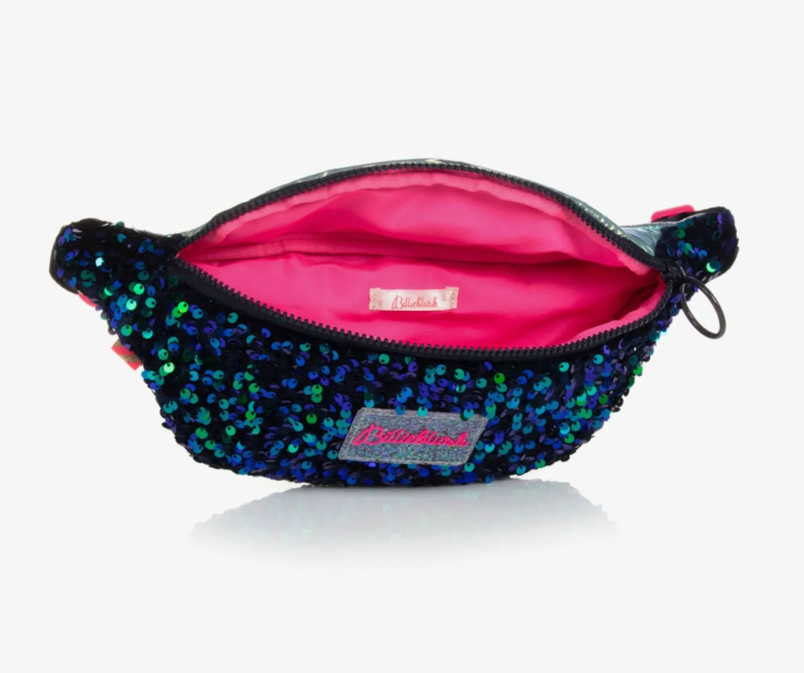 Billieblush Girls Navy Sequin Belt Bag