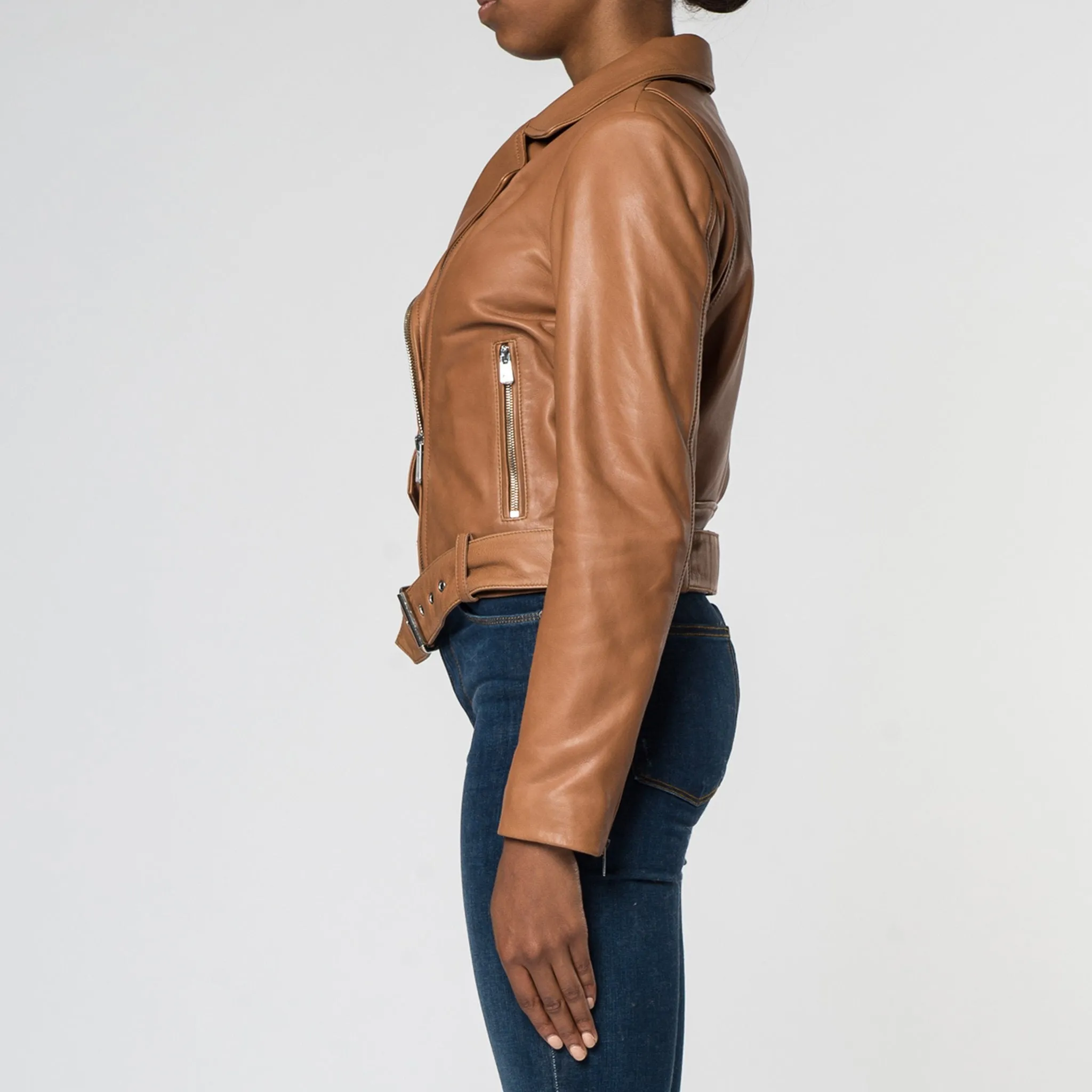 Billy Biker Jacket - Tan