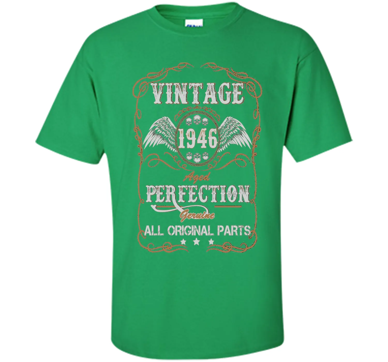 Birthday Year Gift Vintage 1946 All Original Parts T-Shirt