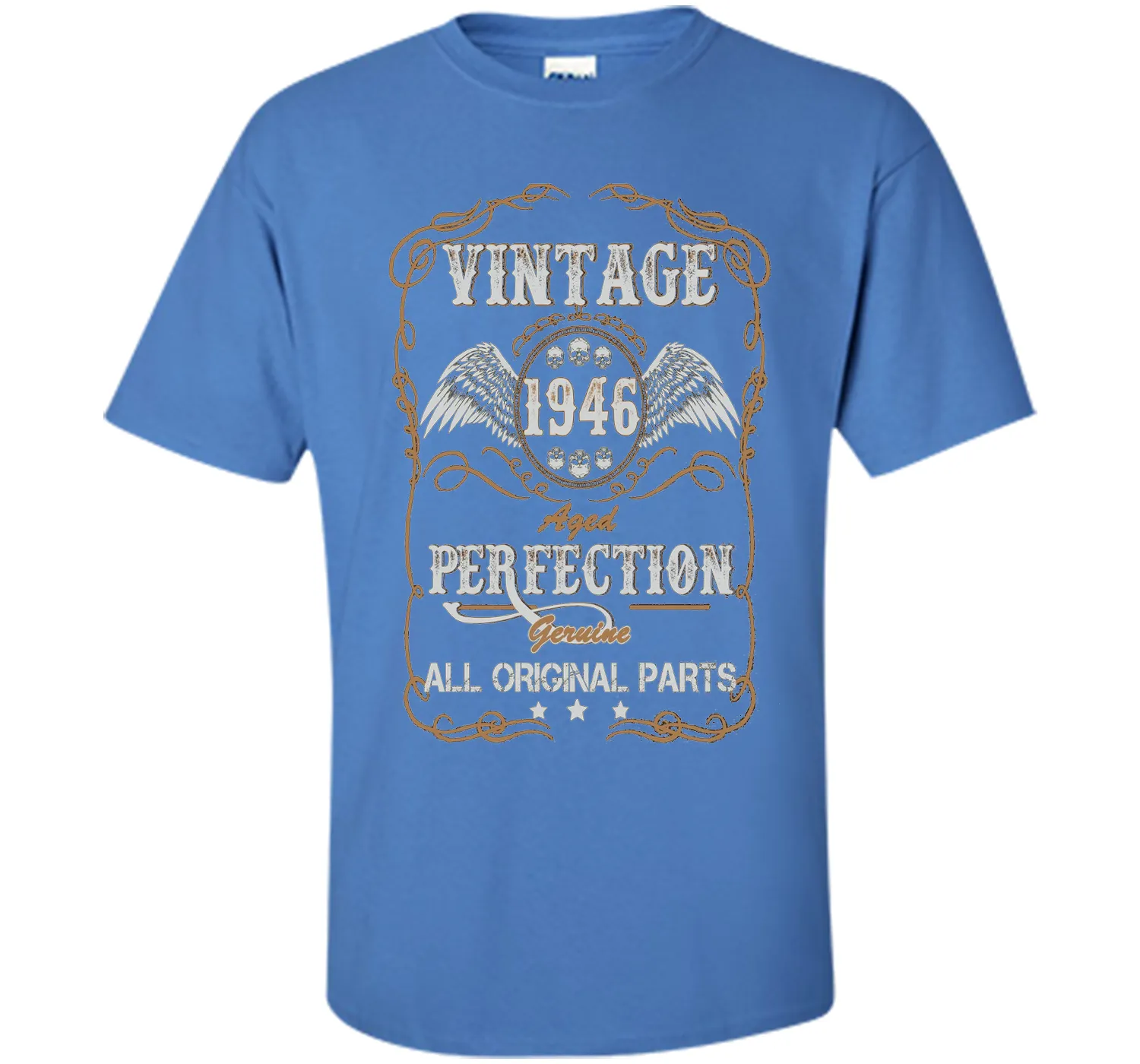 Birthday Year Gift Vintage 1946 All Original Parts T-Shirt
