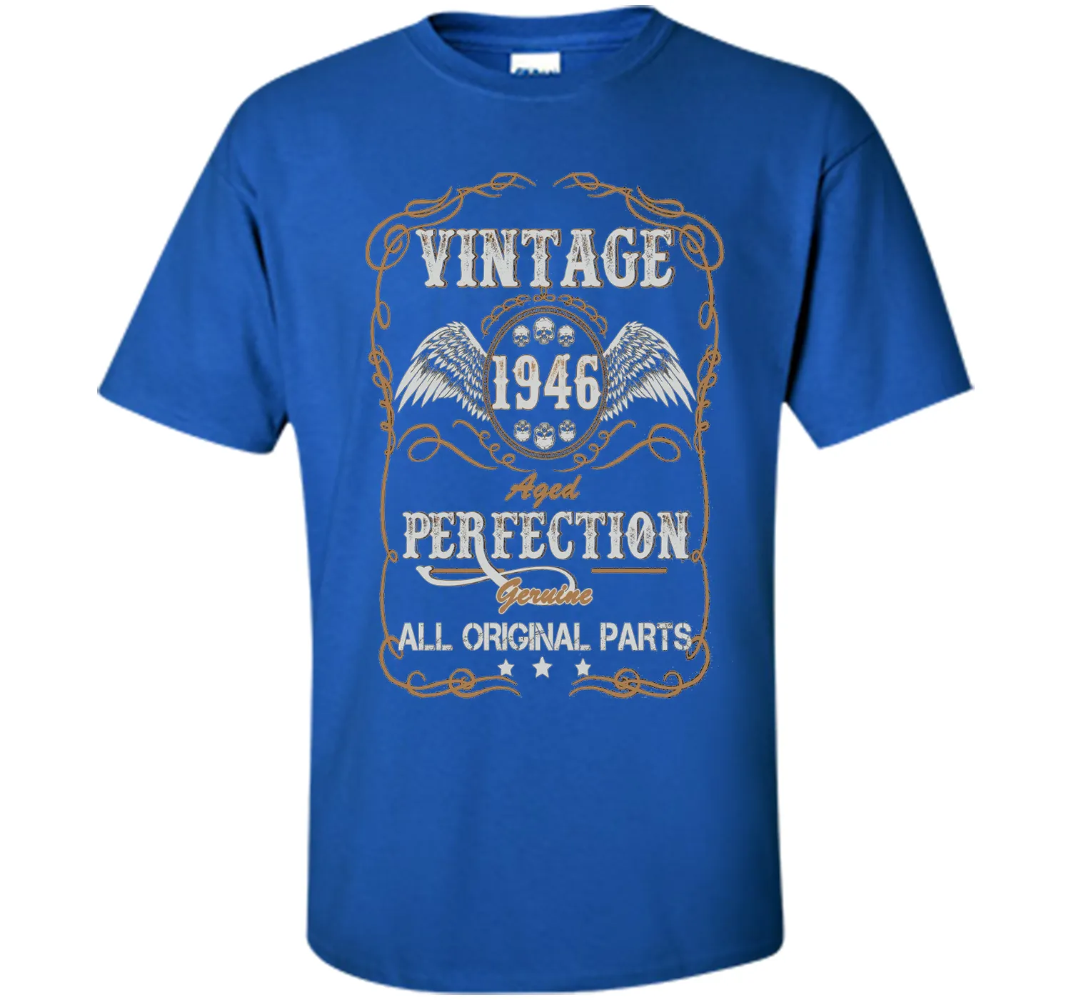 Birthday Year Gift Vintage 1946 All Original Parts T-Shirt