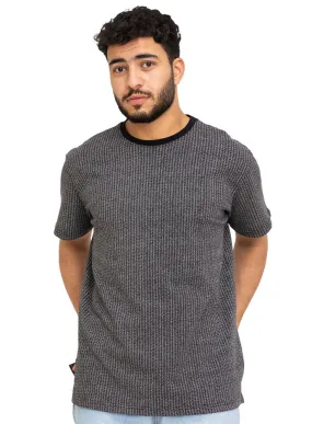 Black Printed Round T-Shirt Design 1