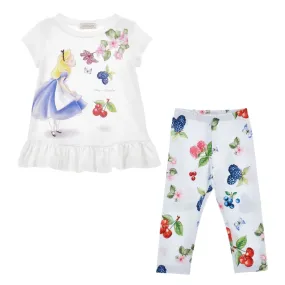 Blue & White Alice Legging Set