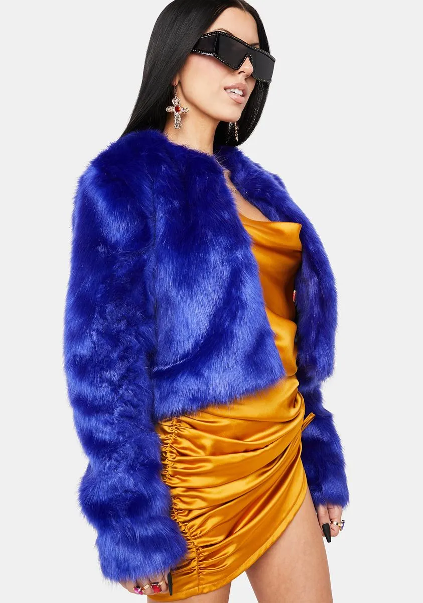 Blue Blood Faux Fur Jacket