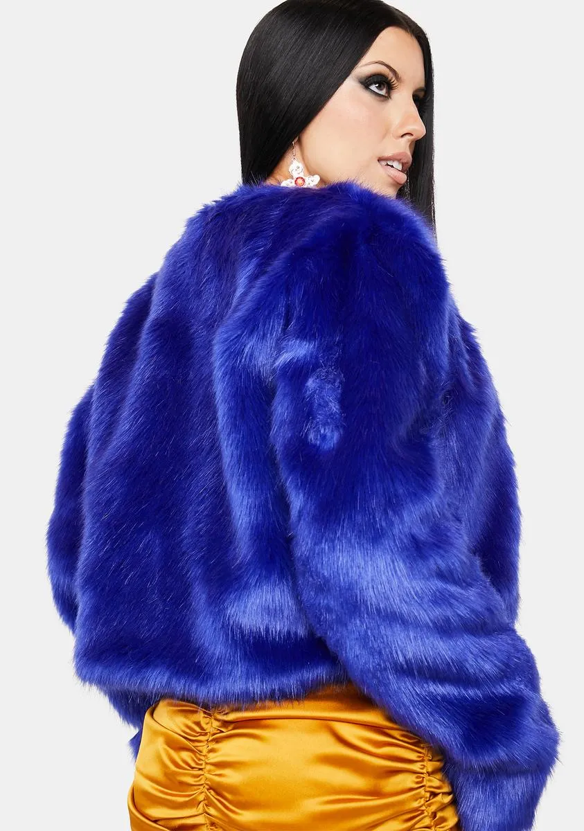 Blue Blood Faux Fur Jacket