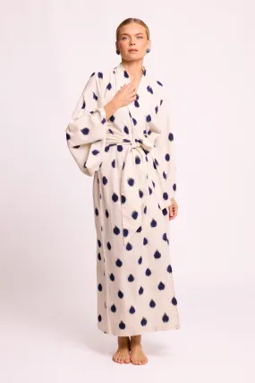 Blue Dots Bee Kimono