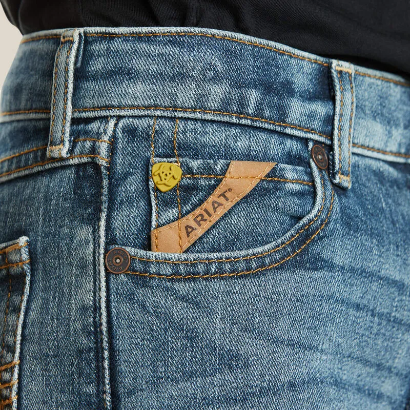 Boys Ariat 10023449 B5 Slim Stretch Legacy Stackable Straight Leg Jean