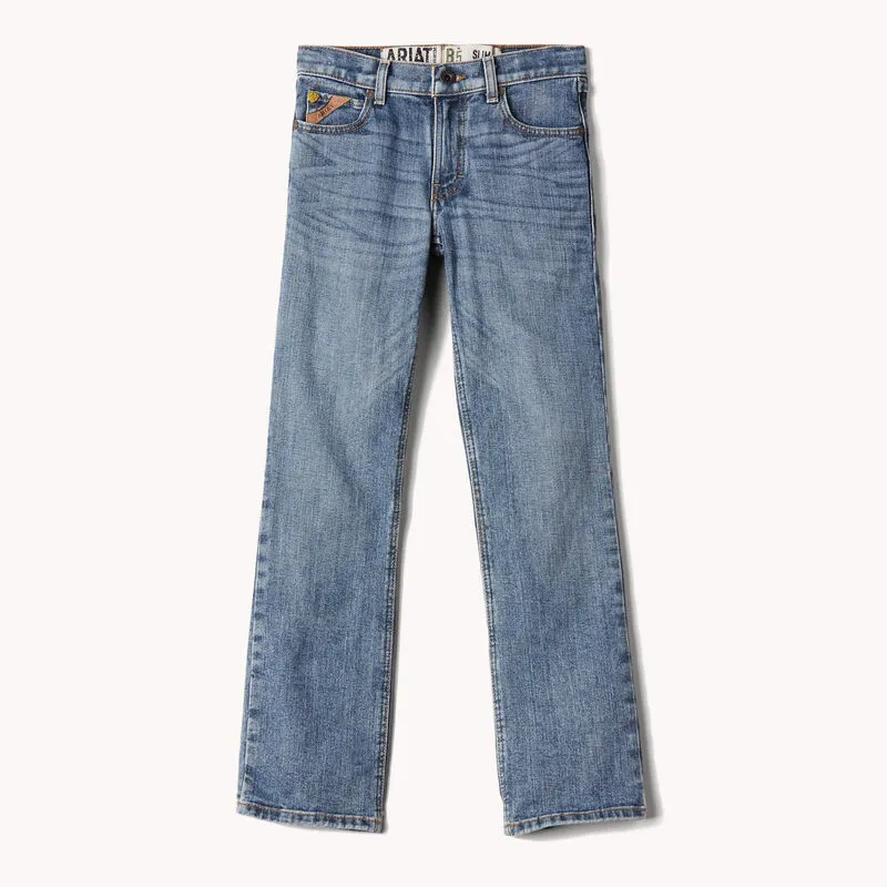 Boys Ariat 10023449 B5 Slim Stretch Legacy Stackable Straight Leg Jean