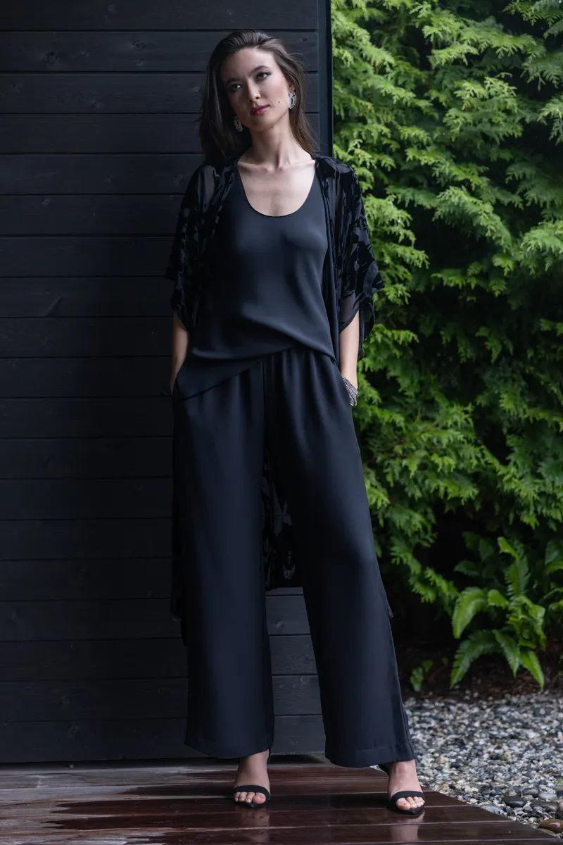 Brigitte Black Label Velvet Kimono
