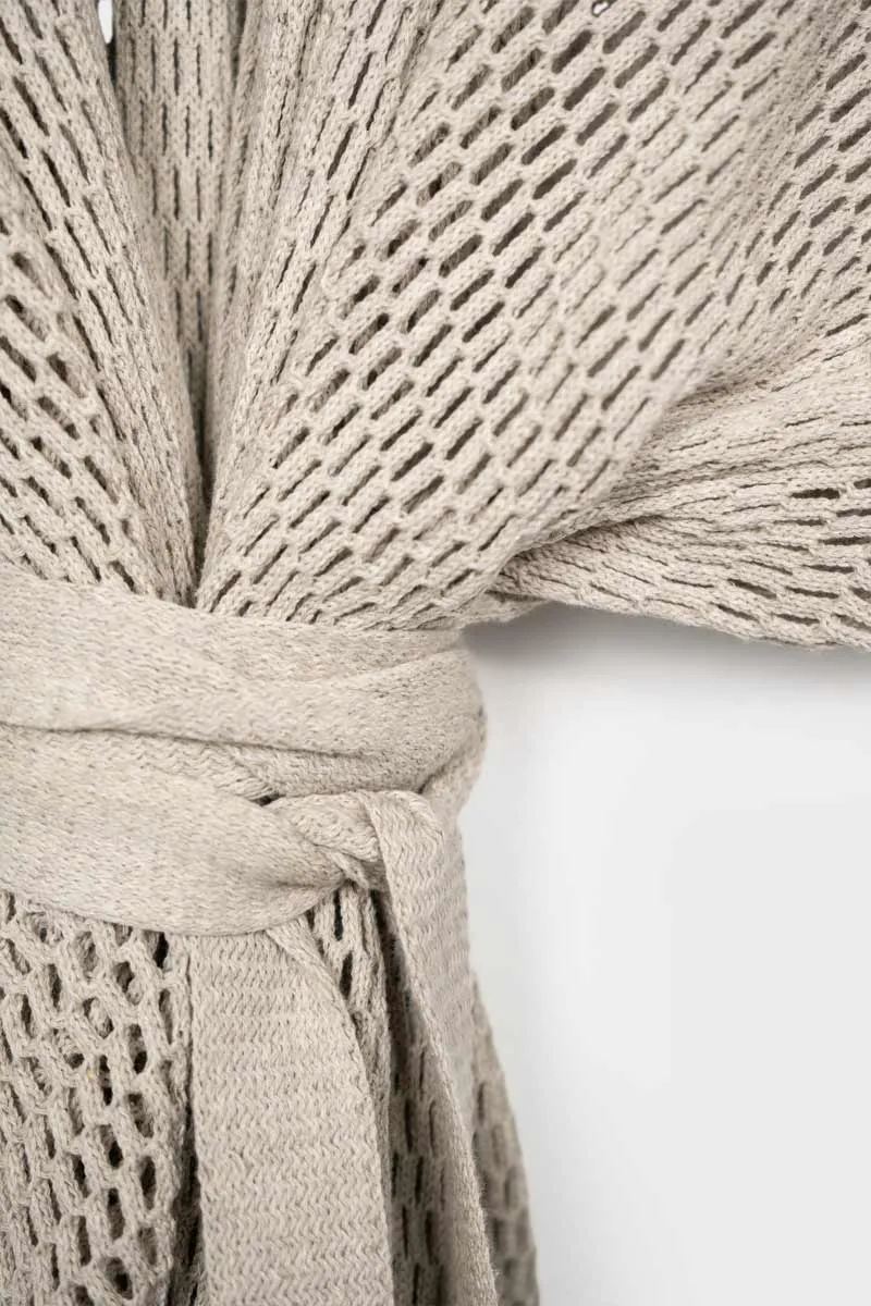 Brisa Recycled Cotton Fishnet Kimono