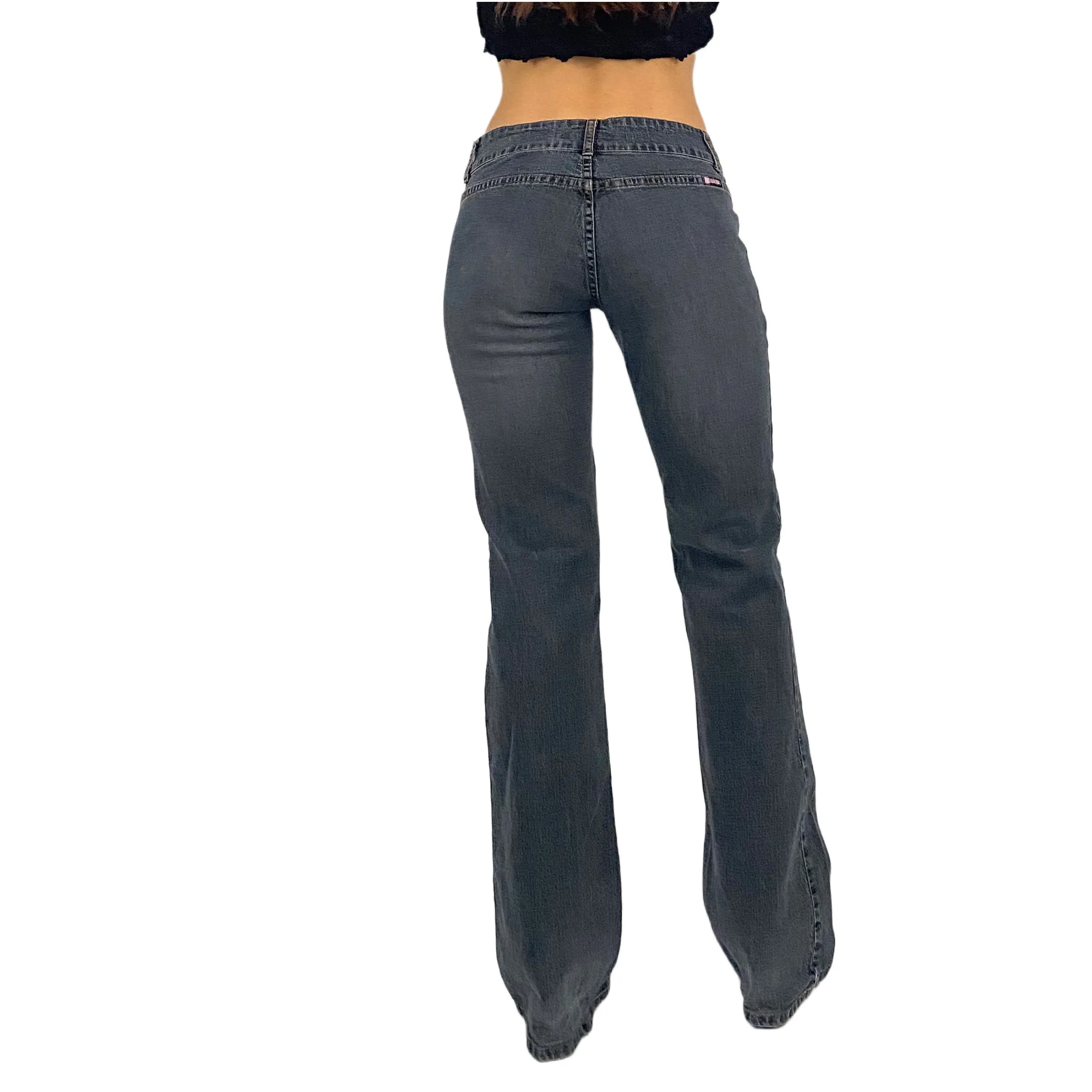 Bubblegum Satin Pocket Jeans (XS)