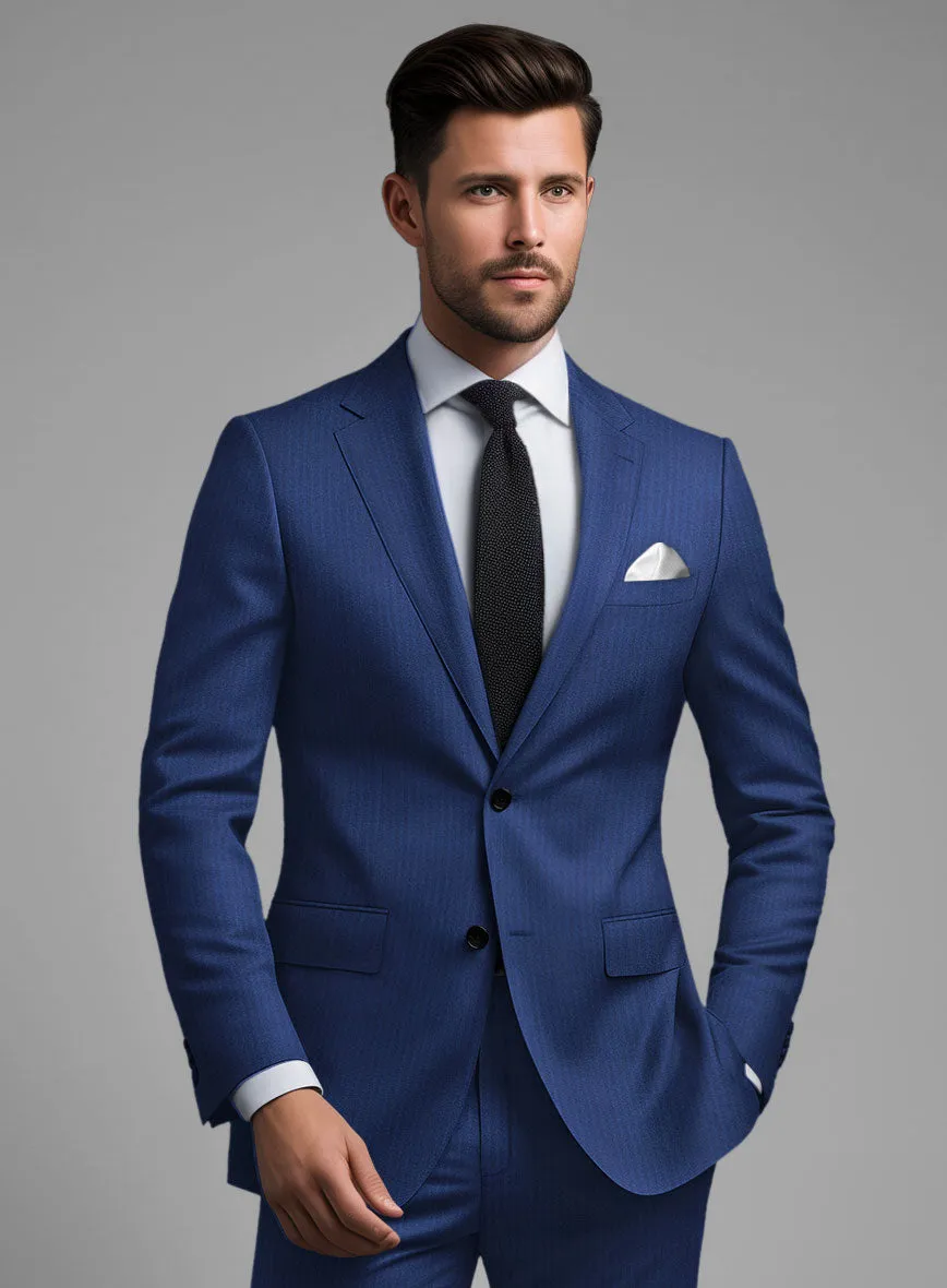 Caccioppoli Sun Dream Amicci Royal Blue Wool Silk Jacket