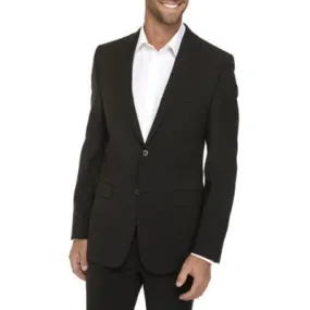 Calvin Klein Mens Slim fit Sport Coat Blazer 38 R Black Solid Stretch