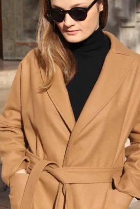 Camel Cashmere Coat VALENTINA