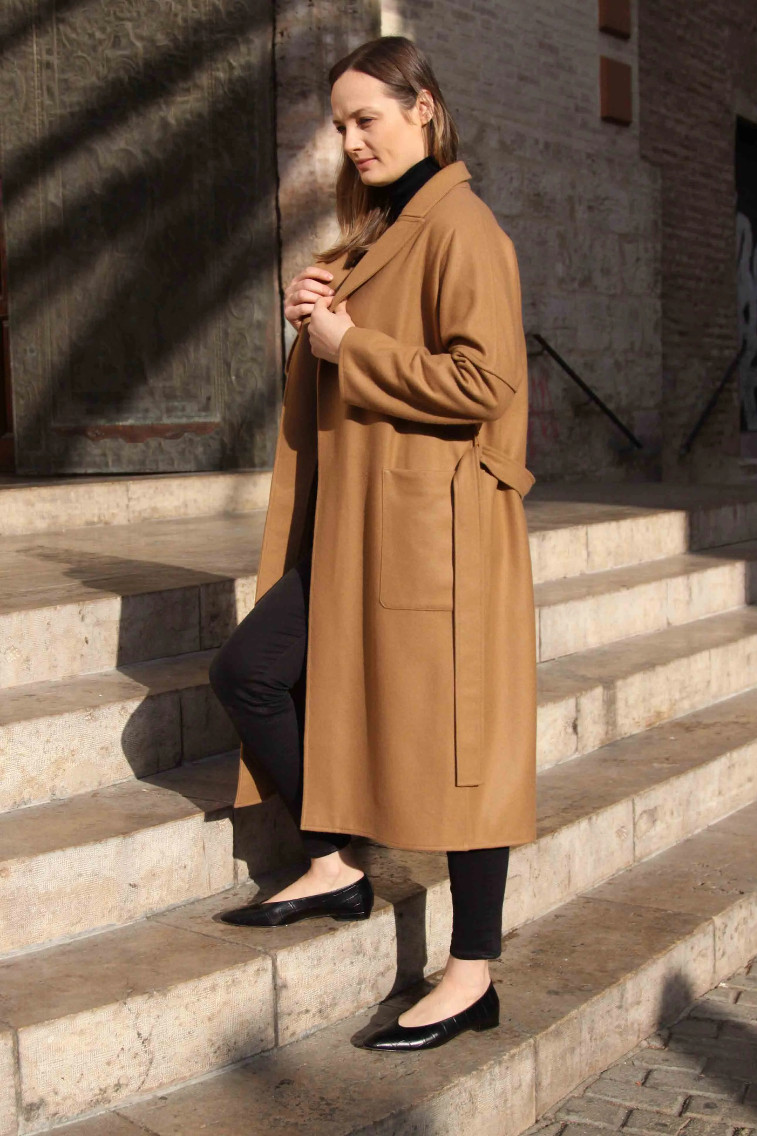 Camel Cashmere Coat VALENTINA