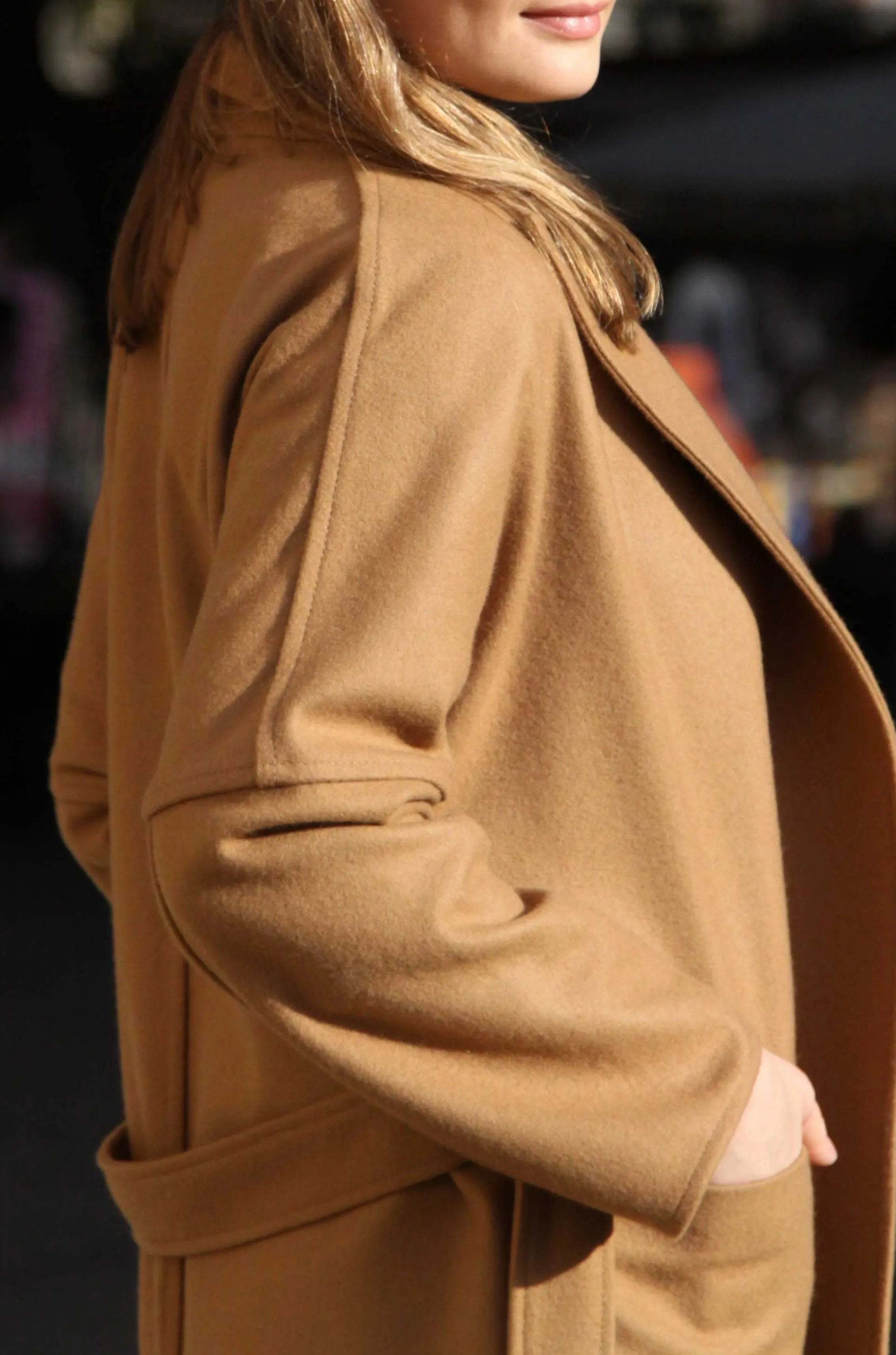Camel Cashmere Coat VALENTINA